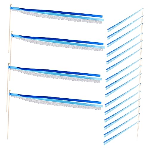 Lurrose Feenstäbe 25 Stück Feenstäbe Aus Hochzeitsband Elegantes Design Für Partys Und Foto-Requisiten Lurrose Feenstäbe 25 Stück Feenstäbe Aus Hochzeitsband Elegantes Design Für Partys Und Foto-Requisiten von Lurrose