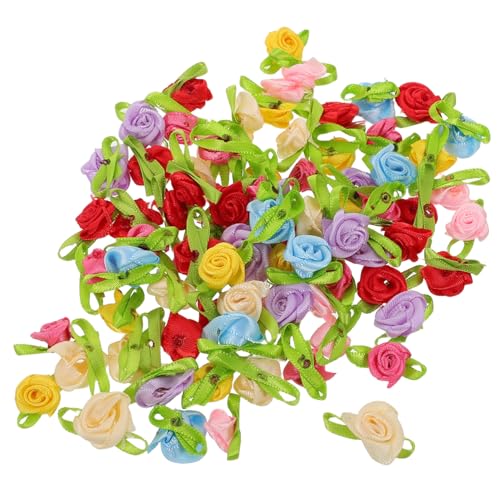Lurrose 250 Stück Mini Satin Ribbon Rosen mit Blättern Miniatur Stoffblumen für Diy Basteln Hochzeit Dekoration Nähapplikationen Vielseitige Handwerksverzierung Lurrose 250 Stück Mini Satin Ribbon Rosen mit Blättern Miniatur Stoffblumen für Diy Basteln Hochzeit Dekoration Nähapplikationen Vielseitige Handwerksverzierung von Lurrose
