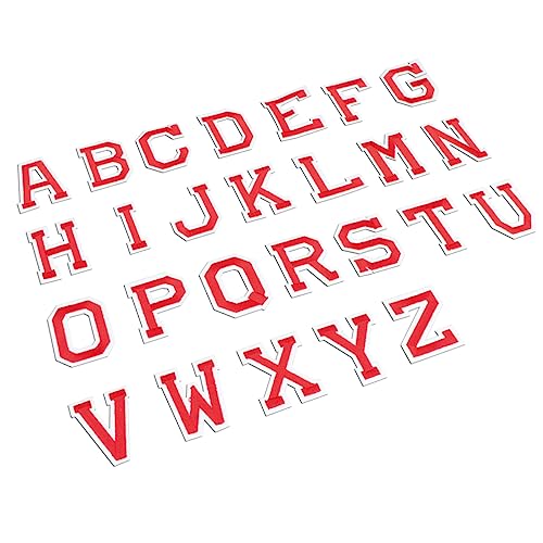 Lurrose 26Stücke Teiliges Selbstklebender Englischer Buchstaben Patches für Kleidung Rucksäcke Hüte und Jeans Rote Gestickte Applikationen zum Aufnähen oder Aufkleben Lurrose 26Stücke Teiliges Selbstklebender Englischer Buchstaben Patches für Kleidung Rucksäcke Hüte und Jeans Rote Gestickte Applikationen zum Aufnähen oder Aufkleben von Lurrose