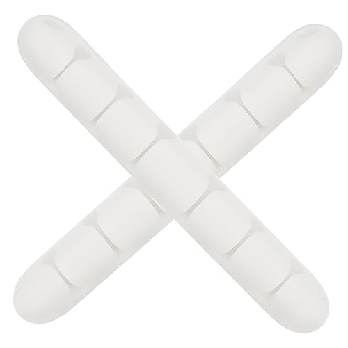 Lurrose 2Stücke Kabelhalter Desktop Drahthalter Mit Schlitzen Silikonkleber Kabelclip Für Kabelmanagement Ordnung Im Haushalt Für Geräte Steckdosen von Lurrose