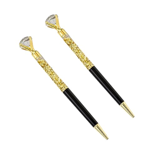 Lurrose 2Stücke Kugelschreiber Aus Metall Mit Glitzer Diamant Stifte Für Büro Und Schule Schwarzer Kugelschreiber Und Elegant Für Kreative Schreibarbeiten Lurrose 2Stücke Kugelschreiber Aus Metall Mit Glitzer Diamant Stifte Für Büro Und Schule Schwarzer Kugelschreiber Und Elegant Für Kreative Schreibarbeiten von Lurrose