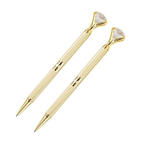 Lurrose 2Stücke Modestift Mit Großem Diamantkristall Kugelschreiber Für Büro Und Schule Langlebiger Metallkugelschreiber Kreatives Für Freunde Und Familie Lurrose 2Stücke Modestift Mit Großem Diamantkristall Kugelschreiber Für Büro Und Schule Langlebiger Metallkugelschreiber Kreatives Für Freunde Und Familie von Lurrose