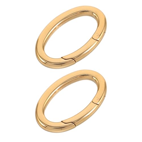 Lurrose 2Stücke Ovaler Federhakenverschluss für Schmuck und Schlüsselanhänger Kratzfest Langlebig Elegantes Design Vielseitig Einsetzbar Lurrose 2Stücke Ovaler Federhakenverschluss für Schmuck und Schlüsselanhänger Kratzfest Langlebig Elegantes Design Vielseitig Einsetzbar von Lurrose