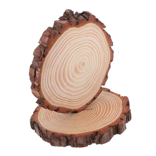 Lurrose 2Stücke Rustikale Holzscheiben Unbehandelte Rinde für DIY Hochzeit und Tischdekoration Vielseitig Einsetzbare Holzornamente Natürliche Unregelmäßige Kanten Lurrose 2Stücke Rustikale Holzscheiben Unbehandelte Rinde für DIY Hochzeit und Tischdekoration Vielseitig Einsetzbare Holzornamente Natürliche Unregelmäßige Kanten von Lurrose