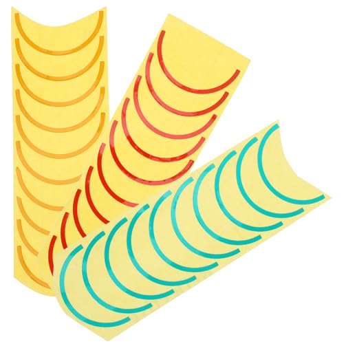 Lurrose 3 Blätter Drei Bögen Selbstklebende Druckmessgerät Etiketten Wasserdichte und UV Beständige Druckinstrumenten Kennzeichnung Einfache Installation für Präzise Ablesungen pro Bogen von Lurrose