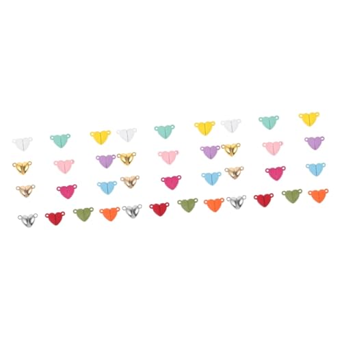 Lurrose 3 Boxen Ich liebe Magnetschnalle magnetische Haken Männer magnet verschlüsse magnetverschlüsse schmuck Magnetschnallen für Halsketten magnetische armbandverschlüsse Legierung von Lurrose