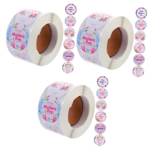 Lurrose 3 Rollen Aufkleber Zum Muttertag Etiketten Happy Mothers Day Schild Dekoration Goldene Aufkleber Selbstklebende Mama-aufkleber Stichworte Mütter Kupferplattenaufkleber Lurrose 3 Rollen Aufkleber Zum Muttertag Etiketten Happy Mothers Day Schild Dekoration Goldene Aufkleber Selbstklebende Mama-aufkleber Stichworte Mütter Kupferplattenaufkleber von Lurrose