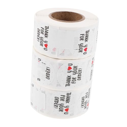 Lurrose 3 Rollen Dankeschön Versiegelungsaufkleber Aufkleber Dankeschön Feiertags Aufkleber Etiketten Runde Runde Lurrose 3 Rollen Dankeschön Versiegelungsaufkleber Aufkleber Dankeschön Feiertags Aufkleber Etiketten Runde Runde von Lurrose