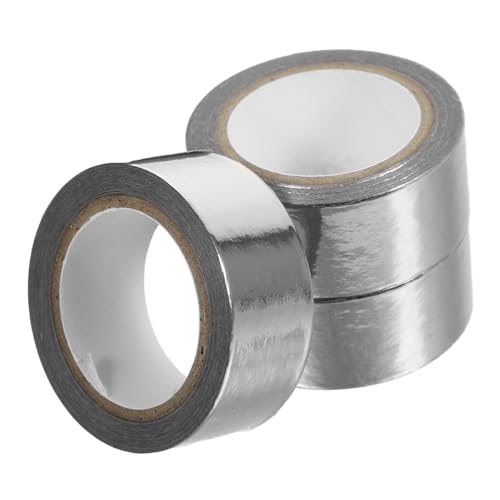Lurrose 3 Rollen Heißprägeband dekorativ Farben bunt farbig Wickelband Washi-Tape-Ästhetik Klebeband für Scrapbooking Scrapbook-Klebebänder selber machen Washi-Tape dünn bronzieren Silver von Lurrose