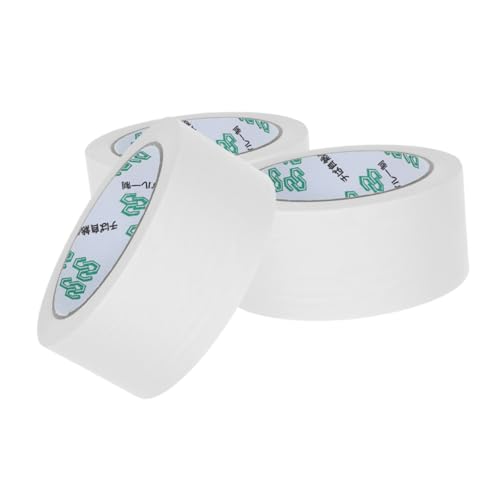 Lurrose 3 Rollen Kraftpapier Klebeband Beschreibbares Verpackungsklebeband Hochviskos und Stark Haftend für Kartonversand und Diy Projekte von Lurrose