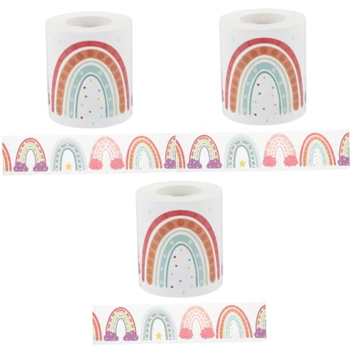 Lurrose 3 Rollen Randaufkleber Regenbogenbrücke bürodeko büro dekoration Bretter Klassenzimmergrenzen Bulletin Board Grenze Cartoon-Muster-Pinnwand-Rand Aufkleber aus beschichtetem Papier Lurrose 3 Rollen Randaufkleber Regenbogenbrücke bürodeko büro dekoration Bretter Klassenzimmergrenzen Bulletin Board Grenze Cartoon-Muster-Pinnwand-Rand Aufkleber aus beschichtetem Papier von Lurrose