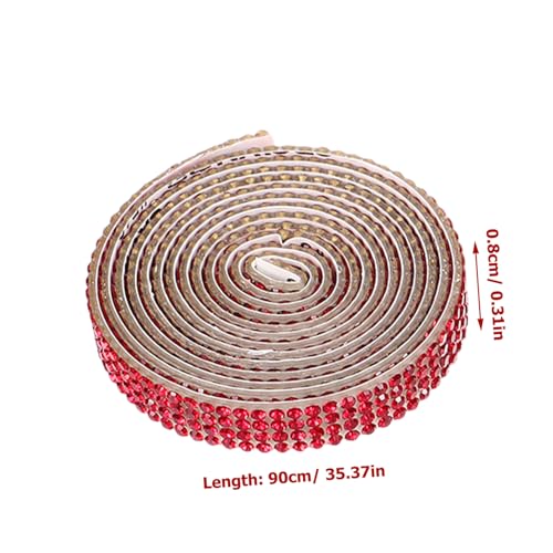 Lurrose 3 Rollen Selbstklebendes Strassband Diy Rhinestone Tape Rot Reihen Leichtes Bastelband für Mode Auto und Dekorationszwecke Flexible Klebestreifen für Kreative Schmuckgestaltung Lurrose 3 Rollen Selbstklebendes Strassband Diy Rhinestone Tape Rot Reihen Leichtes Bastelband für Mode Auto und Dekorationszwecke Flexible Klebestreifen für Kreative Schmuckgestaltung von Lurrose
