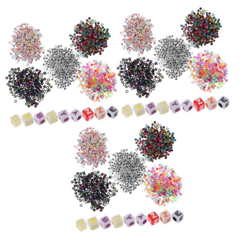 Lurrose 3 Sätze Alphabetzubehör Perlen Brief alphabet beads Schmuckbasteln beads for jewellery Schmuckelemente Buchstaben für Armbänder Buchstabenwürfel Armbandbuchstaben Acryl Lurrose 3 Sätze Alphabetzubehör Perlen Brief alphabet beads Schmuckbasteln beads for jewellery Schmuckelemente Buchstaben für Armbänder Buchstabenwürfel Armbandbuchstaben Acryl von Lurrose
