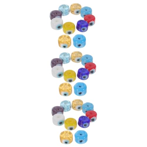 Lurrose 3 Sätze Augenglas Des Teufels Halskette Des Bösen Blicks Halskette Perlen Böses Auge Perlen Des Bösen Blicks Blau Zauber Des Bösen Blicks Runde Perlen Augenschmuck 10 Stück * 3 von Lurrose