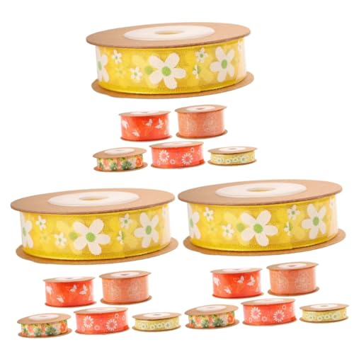 Lurrose 3 Sätze Bänder Für Handwerk Zubehör Party Schleife Burgund Seidenband Bändchen Blumenmuster Klettband Verschleißfestes Bastelband Multifunktions-bastelband Polyester 6 Rollen * 3 Lurrose 3 Sätze Bänder Für Handwerk Zubehör Party Schleife Burgund Seidenband Bändchen Blumenmuster Klettband Verschleißfestes Bastelband Multifunktions-bastelband Polyester 6 Rollen * 3 von Lurrose