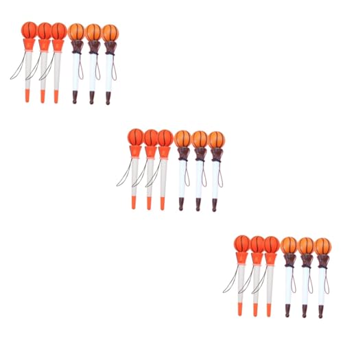Lurrose 3 Sätze Basketball Kugelschreiber Basketball Kugelschreiber Kugelschreiber Schwarze Tinte Neuartige Stifte Großpackung Golf Stifte Basketballkorb Lustige Stifte 6 Stück * 3 von Lurrose