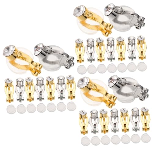 Lurrose 3 Sätze Clip Ohrclip für Diy Schmuckherstellung Goldenen und Silbernen Clips Sowie Schmerzlindern für Ohrringe ohne Ohrlöcher Lurrose 3 Sätze Clip Ohrclip für Diy Schmuckherstellung Goldenen und Silbernen Clips Sowie Schmerzlindern für Ohrringe ohne Ohrlöcher von Lurrose