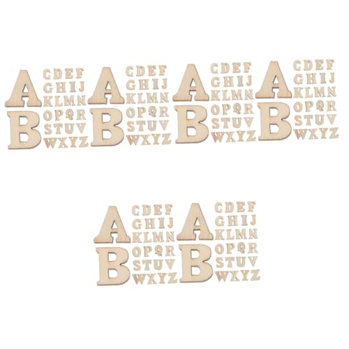 Lurrose 3 Sätze Diy Handgemachte Buchstaben Weiß Buchstaben Des Alphabets Für Die Wand Wort Unbemalt Diy Holzdekoration Holzscheiben Zum Basteln Buchstabe Zeichen Hölzern 400 Stück * 3 von Lurrose