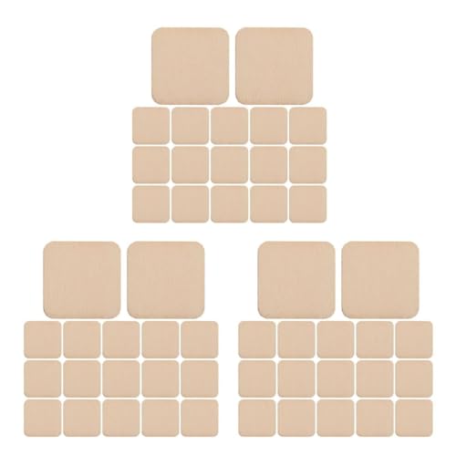 Lurrose 3 Sätze Diy Holzplatten Unfertige Quadratische Holzstücke Für Bastelprojekte Hochwertige Holzplanken Für Malen Und Dekoration Für Hochzeit Und Kunstprojekte 100 Stück * 3 von Lurrose