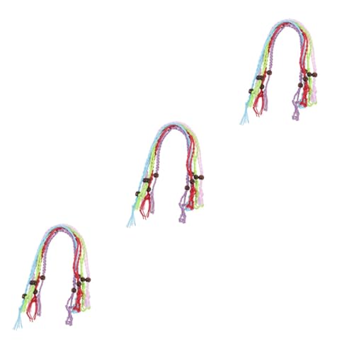 Lurrose 3 Sätze Geflochtene Halskette Mit Anhänger Schlüssel Kabel Schmuck Herstellen Schmuck Selbstmachen Kalanchoe Leerer Halter Für Halskettenstein Halskette Steinkäfig Seil 5 Stück * 3 von Lurrose