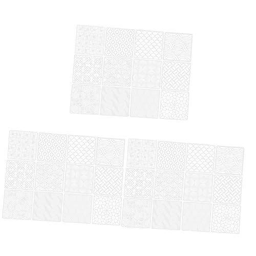 Lurrose 3 Sätze Geometrische Vorlage Wand Wiederverwendbar Schablone Vorlagen Geometrie Malvorlage Für Diy Bastelzubehör Zum Selbermachen Diy Bastel-malvorlage Plastik Weiß 12 Stück * 3 von Lurrose