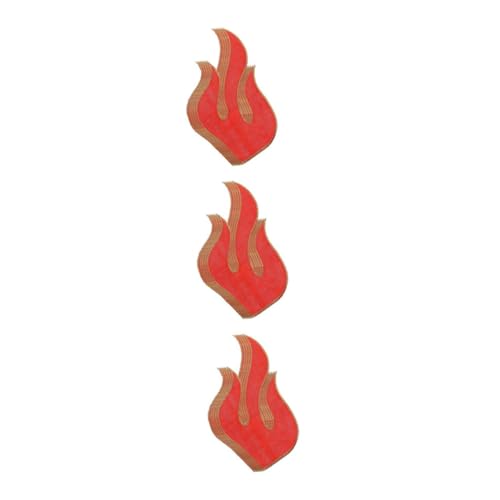 Lurrose 3 Sätze Gestickte Aufnäher Firest Patches Aufnäher Bestickt Aufnäher Für Kleidung Nähen Aufnäher Nähen Stoffflicken Für Kleidung Kleiderflicken Für Löcher Stickgarn Rot 5 Stück * 3 von Lurrose