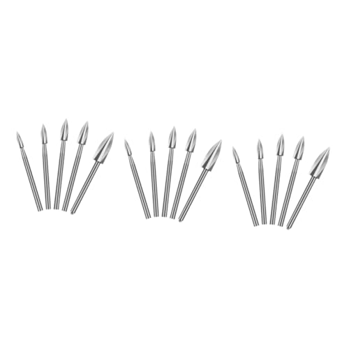 Lurrose 3 Sätze Gravierwerkzeug-bits Schnitzwerkzeuge Schnitzel-kit Zubehör Für Die Holzbearbeitung Selber Machen Drill -kit Gravurwerkzeug Weißer Stahl Silver 5 Stück * 3 Lurrose 3 Sätze Gravierwerkzeug-bits Schnitzwerkzeuge Schnitzel-kit Zubehör Für Die Holzbearbeitung Selber Machen Drill -kit Gravurwerkzeug Weißer Stahl Silver 5 Stück * 3 von Lurrose