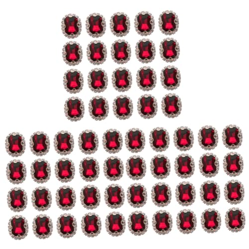 Lurrose 3 Sätze Kleidungsstück Diy-materialien Bastelzeug Bastelmaterial Glitzernde Verzierungen Materialien Zum Selbermachen Handyhülle Selbst Dekorieren Glas Rot 20 Stück * 3 von Lurrose