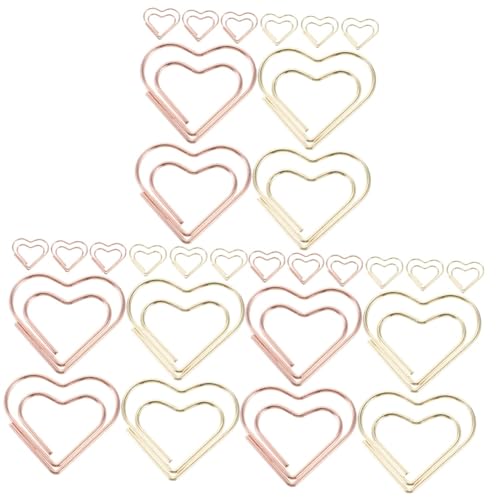 Lurrose 3 Sätze Kleine Büroklammern Winzig Größe Herz Geformt Lesezeichen Büroklammer Clips Stifte Für Rose Das Büro Schreibtisch Schreibwaren Bunt Aluminiumlegierung 24 Stück * 3 Lurrose 3 Sätze Kleine Büroklammern Winzig Größe Herz Geformt Lesezeichen Büroklammer Clips Stifte Für Rose Das Büro Schreibtisch Schreibwaren Bunt Aluminiumlegierung 24 Stück * 3 von Lurrose
