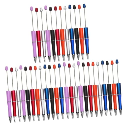 Lurrose 3 Sätze Kugelschreiber Briefpapier Perlenstifte Pearl Pen Für Studenten Lustige Stifte Zappelstift Tinte Studenten Liefern Perlenstift-kit Plastik 12 Stück * 3 von Lurrose
