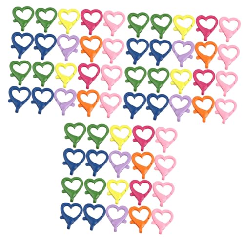Lurrose 3 Sätze Liebe Hummer Schnalle Herz Karabinerhaken Schwere Ausführung Kleiner Karabiner Mikrokarabiner Schlüsselanhänger-haken-ringe Karabiner Schwer Schließe Legierung 20 Stück * 3 von Lurrose