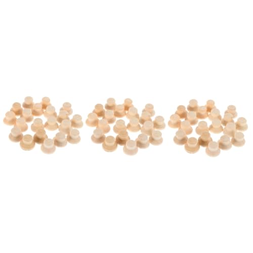 Lurrose 3 Sätze Marionettenhut Blanko-peg-puppenhut Diy Leere Peg-puppen-mütze Diy Holzfiguren Zubehör Holzfiguren Bastelbedarf Hut Für Peg-puppen Diy Holzpuppenhut 40 Stück * 3 von Lurrose