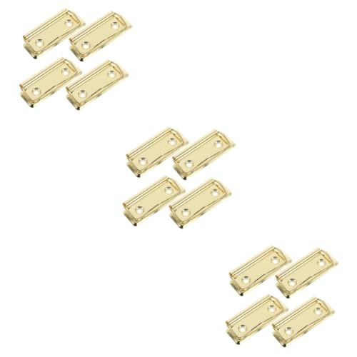 Lurrose 3 Sätze Metall Clips Für Dokumente Wiederverwendbare Binder Clips Für Clipboard Für Büro Und Schule Praktisch Organisieren Von Notizen Rechnungen 4 Stück * 3 von Lurrose