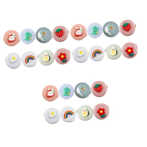 Lurrose 3 Sätze Mini Cartoon Maßband Teilig Einziehbar Flexibles Messband Für Körpermaße Geeignet Für Nähen Diy Und Vielseitige Anwendungen Leicht Und Tragbar Niedliches Design 8 Stück * 3 von Lurrose