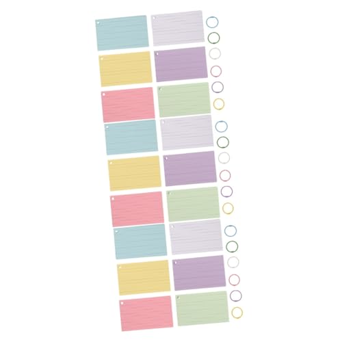 Lurrose 3 Sätze Notizbuch memo karten lernkarteikarten Memo-Karten vokabelkarten Loseblatt-Lernkarten DIY-Karteikarten einzel Karteikarten mit Binderingen praktische Speicherkarten Papier Lurrose 3 Sätze Notizbuch memo karten lernkarteikarten Memo-Karten vokabelkarten Loseblatt-Lernkarten DIY-Karteikarten einzel Karteikarten mit Binderingen praktische Speicherkarten Papier von Lurrose