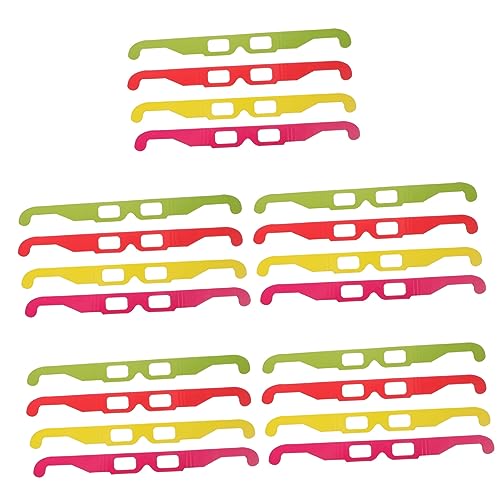 Lurrose 3 Sätze Pappbrille Set Rot Gelb Grün Anaglyphenbrillen Für Filme Spiele Und Magazine Tragbar Und Bruchsicher Für Partys Und Feste 20 Stück * 3 Lurrose 3 Sätze Pappbrille Set Rot Gelb Grün Anaglyphenbrillen Für Filme Spiele Und Magazine Tragbar Und Bruchsicher Für Partys Und Feste 20 Stück * 3 von Lurrose