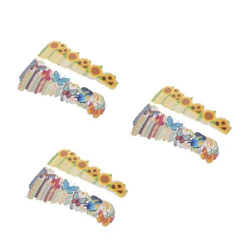 Lurrose 3 Sätze Pinnwandrandpapier Grenzen Der Klassenzimmertafel Bulletin-umrandung Würfelunterlage Beileight Dekoration Auswechselbares Randpapier Dekoratives Randpapier 20 Blätter * 3 von Lurrose