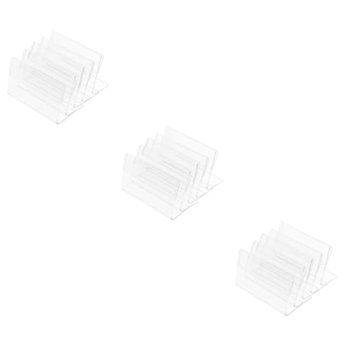 Lurrose 3 Sätze Preisschild Aus Acryl Etikett Party Inhaber Halter Stand Display-tags Für Den Einzelhandel Steht Markt Verschleißfester Schilderständer Stehen 20 Stück * 3 von Lurrose