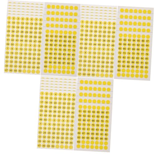 Lurrose 3 Sätze Runde Zahlenaufkleber Transparente Thermische Runde Zahlenaufkleber Für Büronummern Etikettenaufkleber Tagesetiketten Kreisaufkleber 10 Blätter * 3 von Lurrose