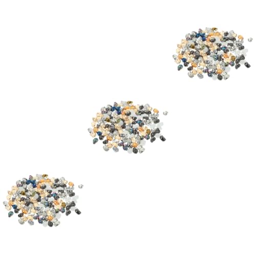 Lurrose 3 Sätze Schmucksteine Gemuse Schmuckaccessoires Reize -anhänger Für Die Schmuckherstellung Handwerklicher Abstandshalter Schädelperlen Für Armbänder Glas 140 Stück * 3 von Lurrose
