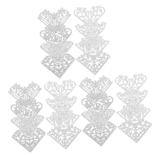 Lurrose 3 Sätze Stanzformen Für Papierhandwerk Stempel Prägen Stanzformen Für Die Kartenherstellung Stanzformen Schablone Handwerk Schneiden Sterben Formen Für Fotoalben Silver 8 Stück * 3 von Lurrose
