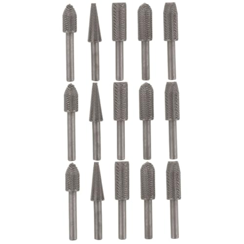Lurrose 3 Sätze Teiliges Rotationsfeilen Für Holzgravur Präzise Fräswerkzeuge Für Diy Holzbearbeitung Und Entgraten Langlebig Und Vielseitig Für Verschiedene Materialien 5 Stücke * 3 von Lurrose