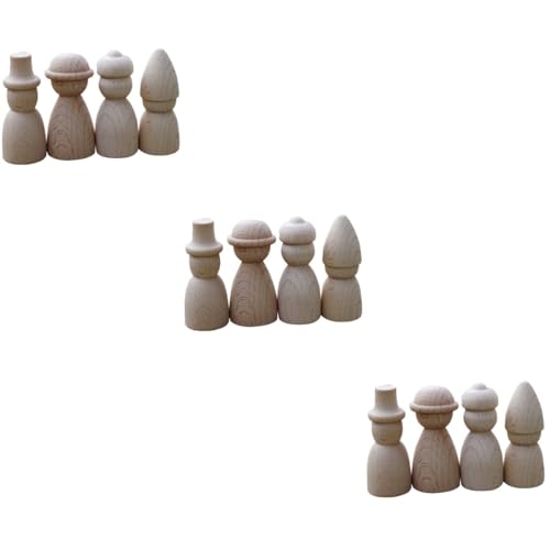Lurrose 3 Sätze Unfertige Holzfiguren Zum Bemalen Kreative Diy Peg Dolls Für Kinderzimmer Pädagogisches Kreativität Und Hand Augen Koordination 4 Stück * 3 Lurrose 3 Sätze Unfertige Holzfiguren Zum Bemalen Kreative Diy Peg Dolls Für Kinderzimmer Pädagogisches Kreativität Und Hand Augen Koordination 4 Stück * 3 von Lurrose