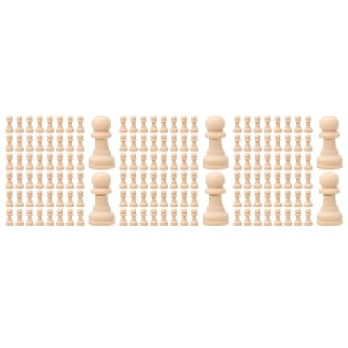 Lurrose 3 Sätze Unlackierte Schachfiguren Holz Diy Graffiti Schachspielzeug Unlackierte Holzschachfiguren Kinderfreundliches Gesellschaftsspiel Für Kreative Aktivitäten 50 Stück * 3 von Lurrose