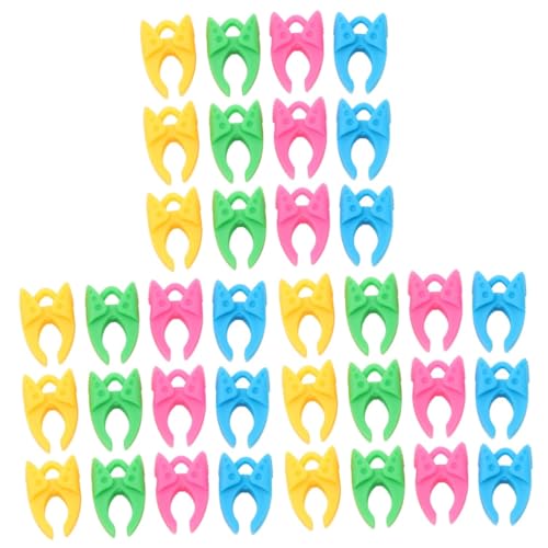 Lurrose 3 Sets Nähutensilien Silikon-garn-organizer-clips Spulenklemmen Quilt-clips Stoff-bindeclips Buntes Set 12 Stück X 3 von Lurrose