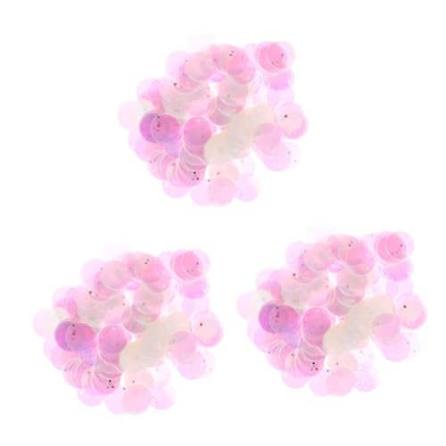 Lurrose 3 Stück 1 Plastik Pailletten Dekorative Runde Pailletten Dekorative Pailletten Kreis Pailletten Für Heimwerker Dekoration Schmuck Pailletten Nähzubehör Kleid Pailletten Harz von Lurrose