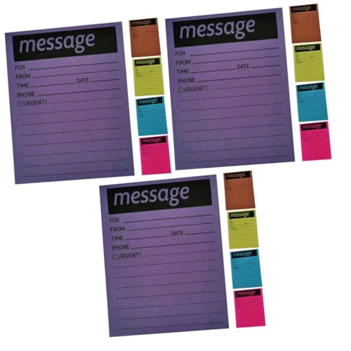Lurrose 3 Stück 5 Nachrichten Pad Klebrige Memo-aufkleber Memo -notepad Du Tägliches Notizbuch Klein Für Gefüttert Selbstklebende Nachrichtenblöcke Bunt Klebrige Dringende Notizen Papier Lurrose 3 Stück 5 Nachrichten Pad Klebrige Memo-aufkleber Memo -notepad Du Tägliches Notizbuch Klein Für Gefüttert Selbstklebende Nachrichtenblöcke Bunt Klebrige Dringende Notizen Papier von Lurrose