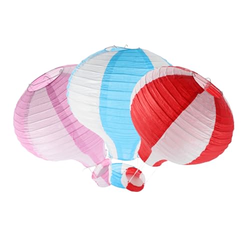 Lurrose 3 Stück Bunte Heißluftballonlaternen Chinesische Partydekorationen Chinesische Hochzeitsdekorationen Chinesische Geburtstagsdekoration Hängende Laternen Deckendekoration Papier Lurrose 3 Stück Bunte Heißluftballonlaternen Chinesische Partydekorationen Chinesische Hochzeitsdekorationen Chinesische Geburtstagsdekoration Hängende Laternen Deckendekoration Papier von Lurrose