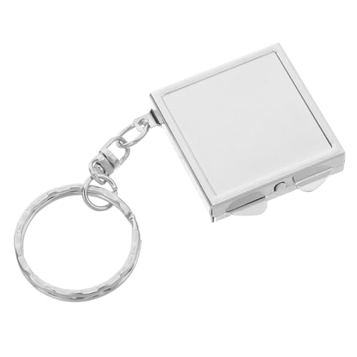 Lurrose 3 Stück Doppelter Taschenspiegel mit Schlüsselring Tragbar für Geldbörse oder Handtasche für Frauen und Mädchen Outdoor Nutzung von Lurrose