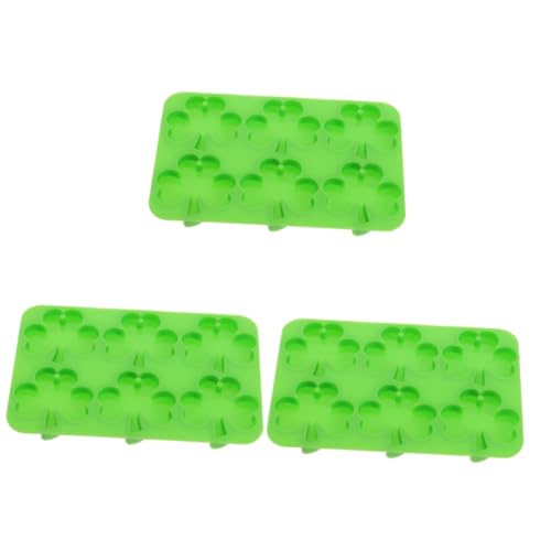 Lurrose 3 Stück Dreiblattklee Ohrringform schmuck selbstmachen schmuckherstellung silikonformen für steine geformt UV Anhängerform Schmuckformen für Epoxidharz Kieselgel Light Green von Lurrose